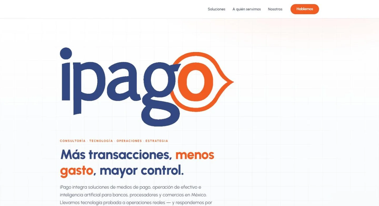iPago, pantalla