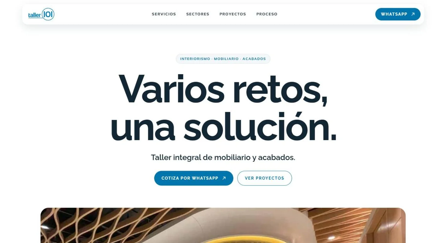 taller101, pantalla